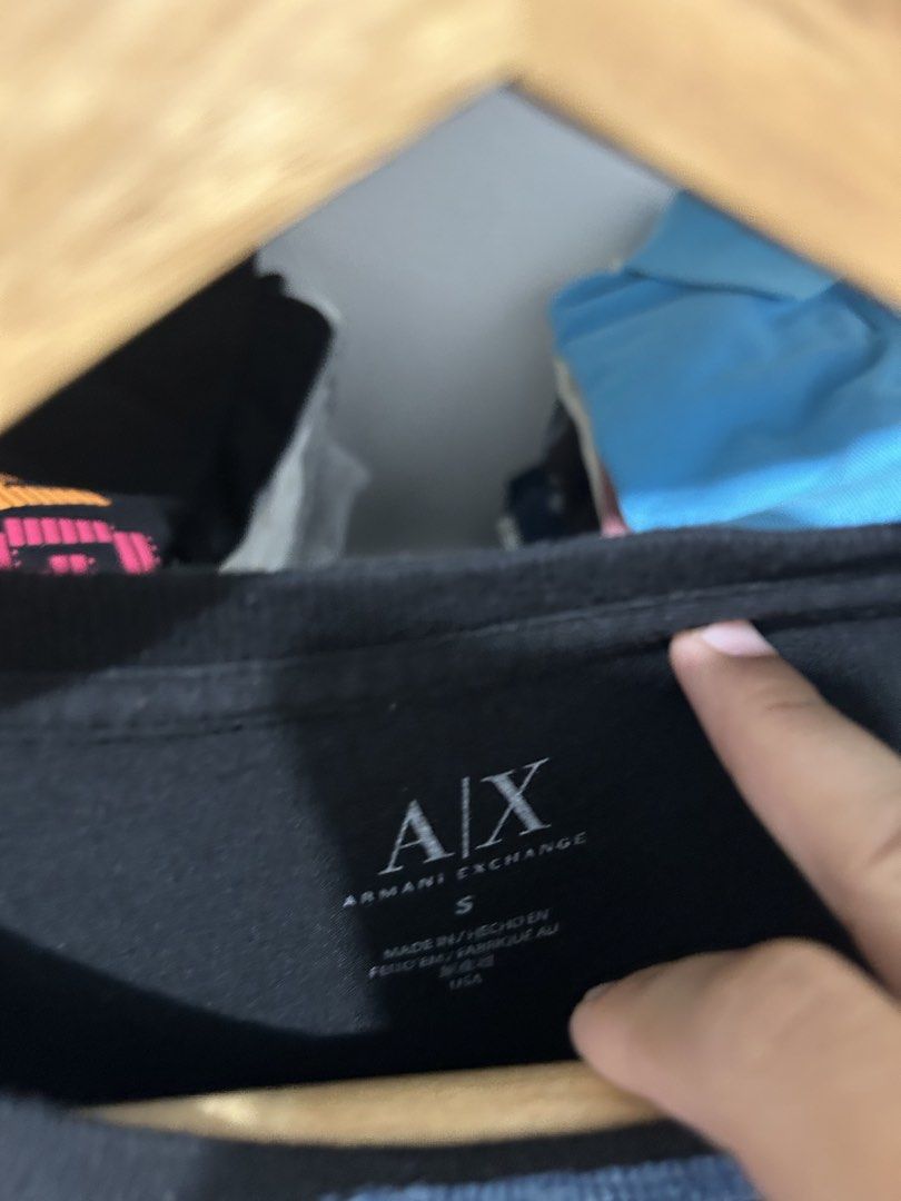 Armani exchange shirt (Category: Tshirts & Polo Shirts ) located in Cavite. Submitted by arvinroderos (Listing ID 1460151107, Image 3). Description: Armani shirt 19.5x27 as new 550.
