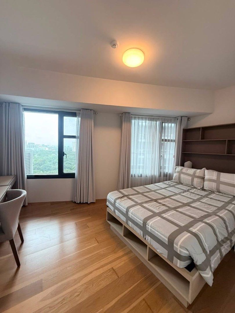 Arya Residences – Tower 2 (Category: Apartments & Condos) located in Manila. Submitted by prestigerealtyph (Listing ID 1460272365, Image 2). Description: Arya Residences Tower 2 | 2BR Unit 1503 | 126 sqm | Heritage Park View & Parking | ₱150K ✨ FOR LEASE | 2 Bedroom Eco-Luxury Unit 1503 | Fully Furnished with Parking | South BGC 📍 Arya Residences – Tower 2 McKinley Parkway corner 7th Avenue, Bonifacio Global City, Taguig City 🏡 Property Details