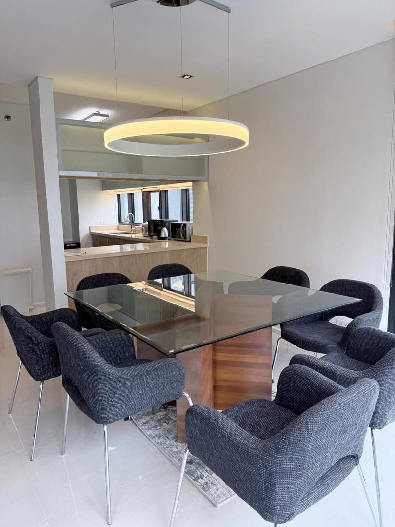 Arya Residences Tower 1 (Category: Apartments & Condos) located in Manila. Submitted by prestigerealtyph (Listing ID 1460274789, Image 3). Description: Arya Residences Tower 1 | 2BR Unit 2006 | 136 sqm | High-Floor Fully Furnished with Parking | ₱150K ✨ FOR LEASE | 2 Bedroom Eco-Luxury Unit 2006 | Fully Furnished with Parking | South BGC 📍 Arya Residences – Tower 1 McKinley Parkway corner 7th Avenue, Bonifacio Global City, Taguig City 🏡 Propert