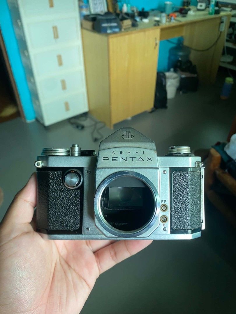 Asahi Pentax (AP) (Category: Cameras) located in Arayat. Submitted by Kaisser (Listing ID 1460204983, Image 1). Description: The grail, the original, and the one and only Asahi Pentax (AP). Asahi's first camera to feature a built-in eye-level pentaprism. Collectors item - Shutter still works from 1/500 to 1s and Bulb and T mode but not sure about accuracy - Curtain is intact and in good condition - Clean prism - Can send video upon request Mode o