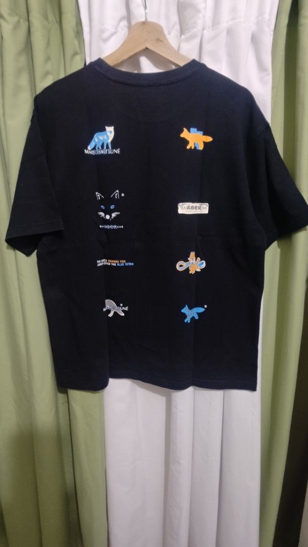 Aspack 7pcs Shirt (Category: Tshirts & Polo Shirts ) located in Bacolod City. Submitted by curated_picks (Listing ID 1460165861, Image 3). Description: - Bundle of 7 graphic t-shirts. - Black tee with bee design and sheer hem. - Black tee with large embroidered pagoda and cranes on back. - Black tee with various small cartoon graphics. - Grey tee featuring a Little Red Riding Hood graphic. - Light green tee with large 'F426' lettering. - Ideal fo