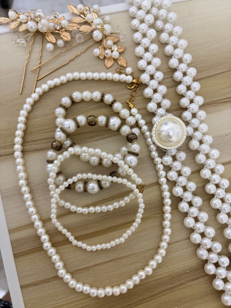 Assorted Pearl Accessories - TAKE ALL (Category: Bracelets) located in Iloilo. Submitted by oatmeals600 (Listing ID 1460239108, Image 1). Description: .