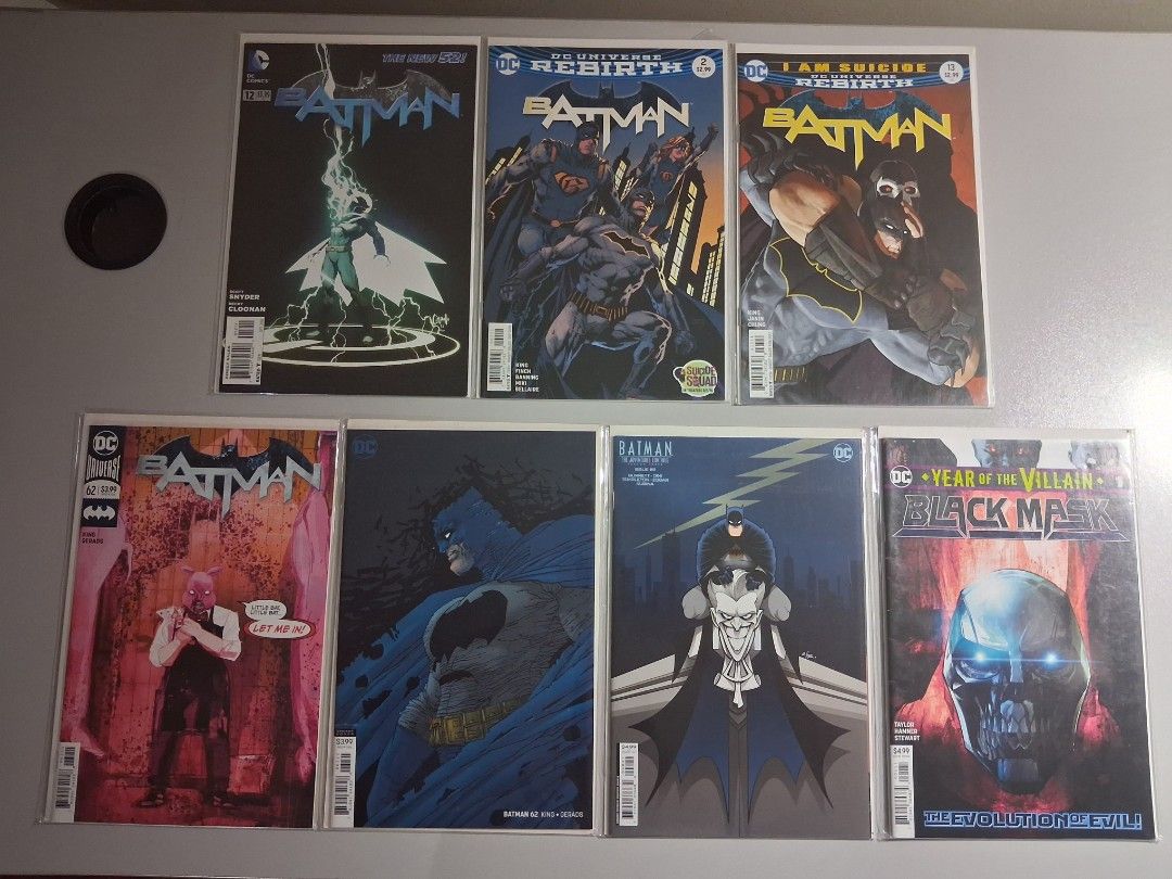 Assorted Single Issue Comic Lot (Category: Comics & Manga) located in Manila. Submitted by platelicker (Listing ID 1460252842, Image 2). Description: Batman #50 The Wedding - 300 The Flash #1 - 250 DCeased A Good Day to Die - 250 Detective Comics #666 - 300 Absolute Carnage #1 - 500 Batman set - 150 each/700 for set Superman set - 150 each/400 for set Assorted set - 50 each/170 for set Can send additional pics thru pm MOP: GCash MOD: Lalamove c/o