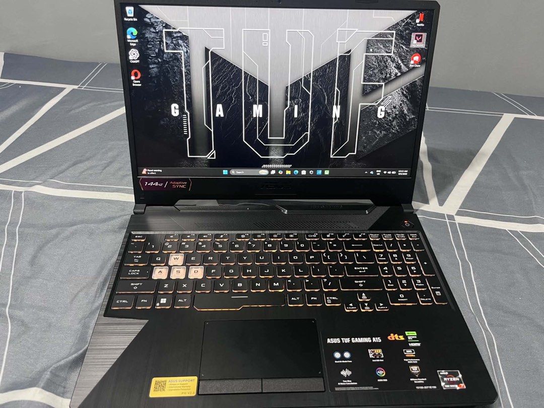 Asus TUF Gaming A15 FA506NCG (Category: Laptops & Notebooks) located in Manila. Submitted by braveflower_321213 (Listing ID 1460203429, Image 3). Description: Bought this May 15, 2026 from Octagon SM Masinag. Very lightly used. .