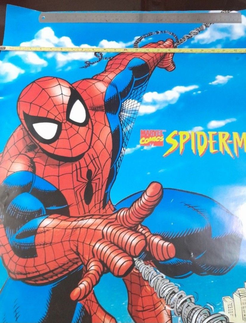 Authentic Spiderman Poster Large (Category: Western Merchandise) located in Las Pinas. Submitted by 84vintage (Listing ID 1460195590, Image 3). Description: Spiderman Authentic Universal Studios Large Poster with original tube case and plastic cover. 25.5 inches x 35.5 inches. Great backdrop for gameroom or mancave. Actual photos posted. Please examine them carefully as they are part of the description. --📌 MUST READ Before Dealing with us 📌-- 