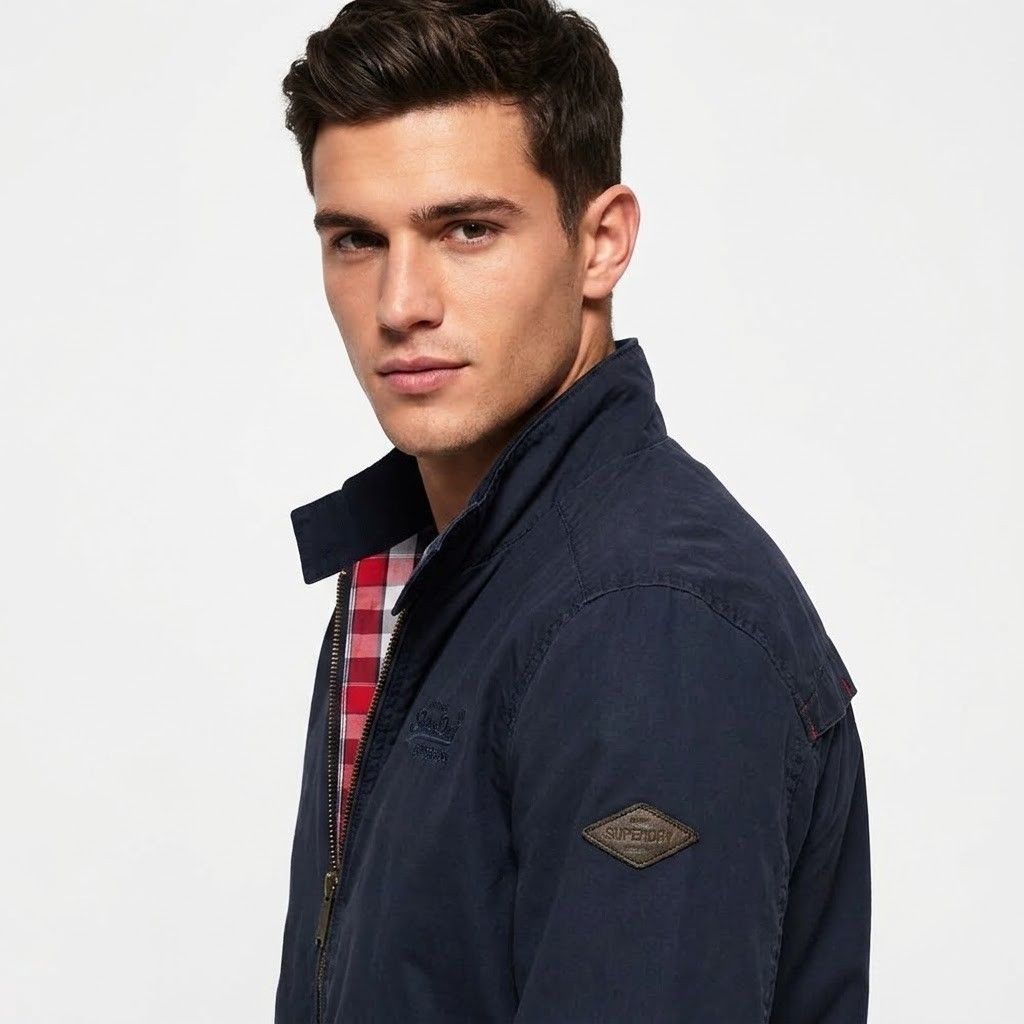 Authentic Superdry Japan Harrington Bomber Jacket (Navy Blue) - Size Medium (Category: Coats, Jackets and Outerwear) located in Manila. Submitted by ken_kho (Listing ID 1460253504, Image 3). Description: ​🔥 AUTHENTIC SUPERDRY JAPAN HARRINGTON / BOMBER JACKET 🔥 ​Selling this premium Superdry Harrington style jacket. Heavyweight, comfortable, and packed with signature brand hardware details! ​✨ PRODUCT DETAILS: ​🏷️ Brand: Superdry (Authentic) ​�