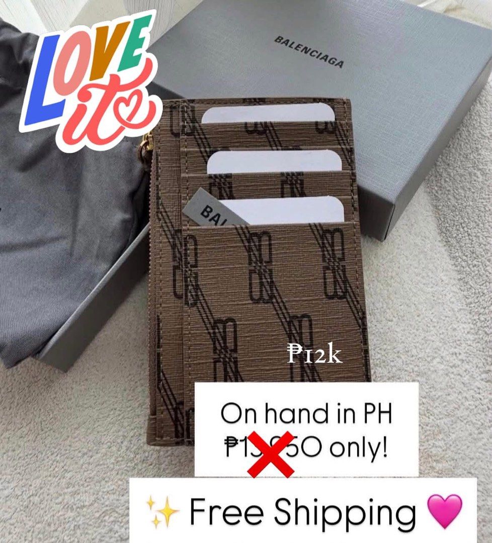 Balenciaga Card Holder (Category: Wallets & Card holders) located in Manila. Submitted by deiclacio_ (Listing ID 1460239699, Image 2). Description: On hand in PH Vbr me: 0995785 0054.