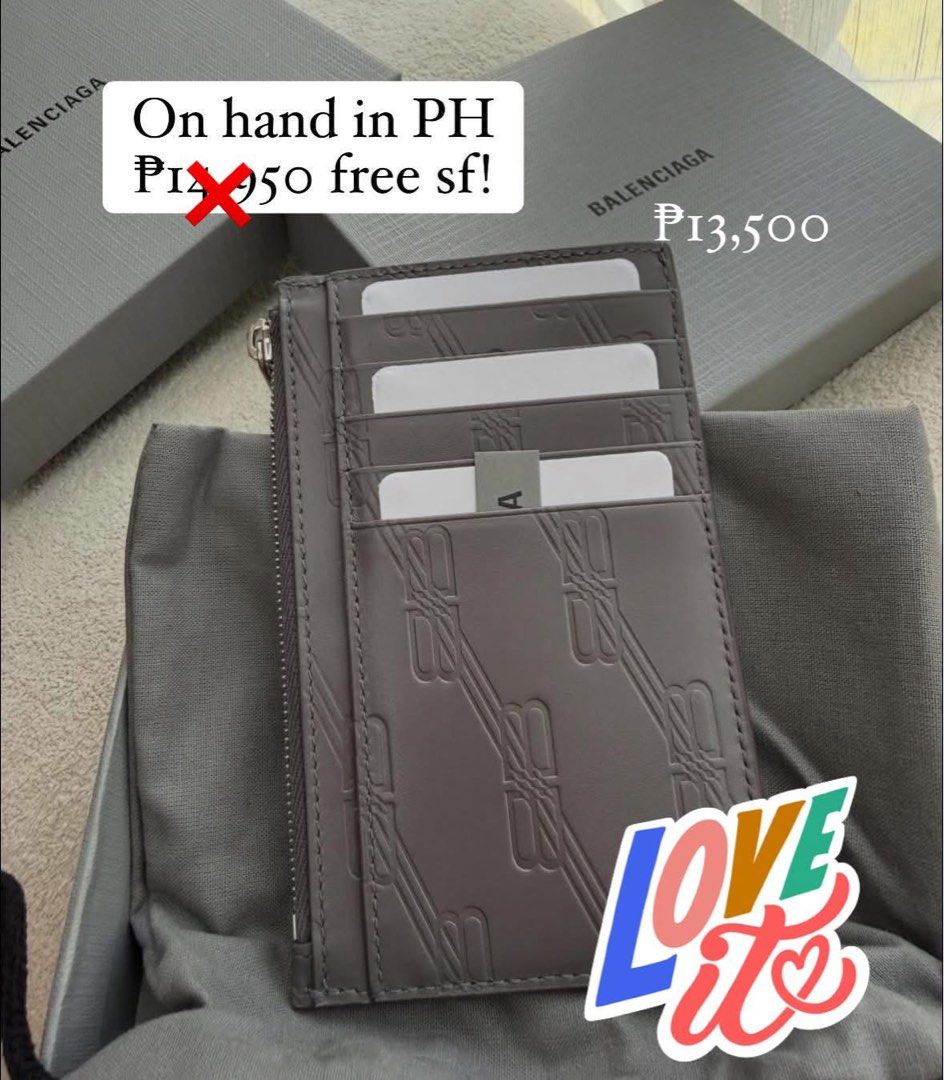 Balenciaga Card Holder (Category: Wallets & Card holders) located in Manila. Submitted by deiclacio_ (Listing ID 1460239986, Image 2). Description: On hand in PH Vbr me: 0995785 0054.