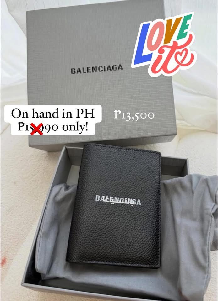 Balenciaga Card Holder (Category: Wallets & Card holders) located in Manila. Submitted by deiclacio_ (Listing ID 1460240205, Image 1). Description: On hand in PH Vbr me: 0995785 0054.