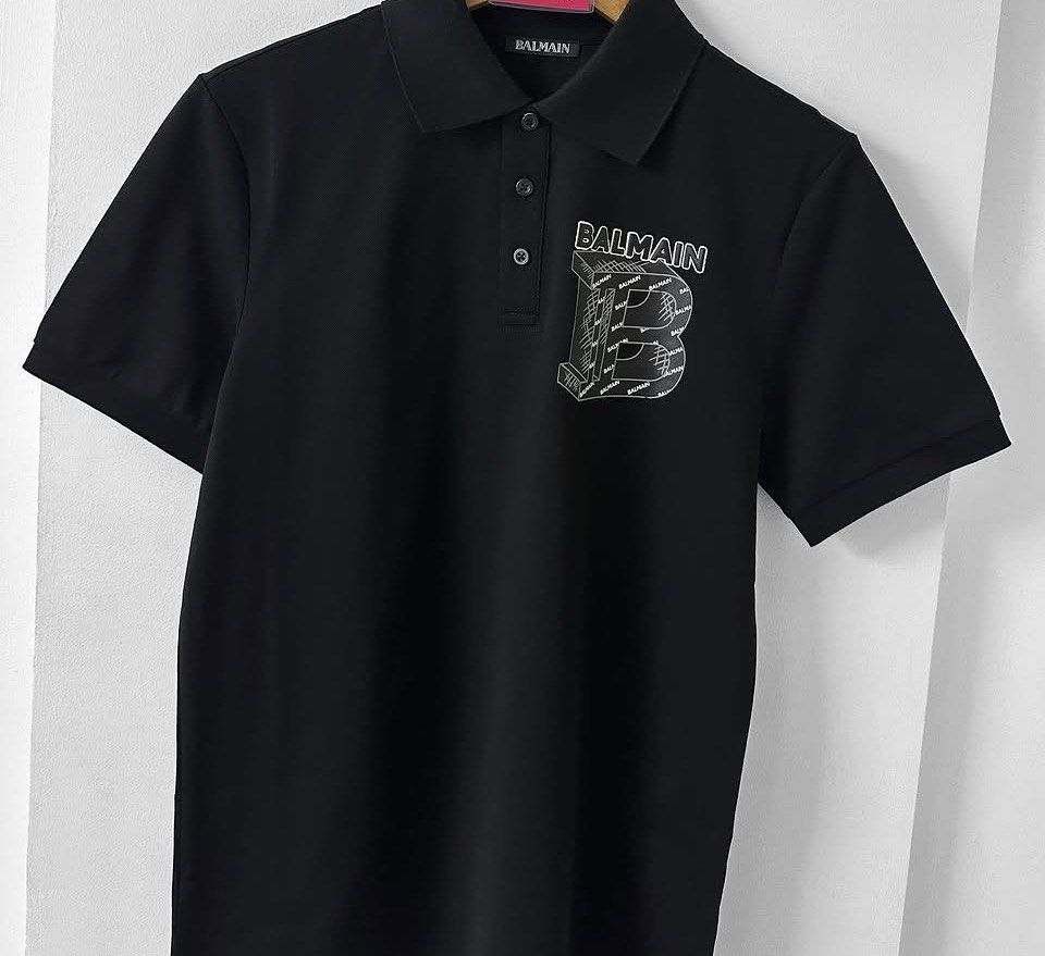 Balmain Polo Shirt (Category: Tshirts & Polo Shirts ) located in Manila. Submitted by stopshop26 (Listing ID 1460157007, Image 1). Description: Balmain Polo Shirt Avail sizes: Small XL 2XL Brand new and original Onhand and ready to ship.
