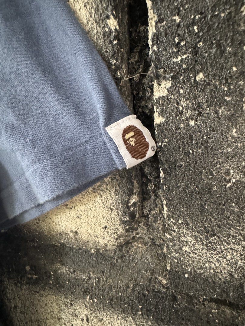 Bape College T shirt (Category: Tshirts & Polo Shirts ) located in Villaverde. Submitted by aisonvi_97_101 (Listing ID 1460163101, Image 3). Description: Wts Bape Size Large on Tag W 19 Inch L 27 Inch Good Condition Issue Issue: Minimal Stains Only 1199 + Sf.