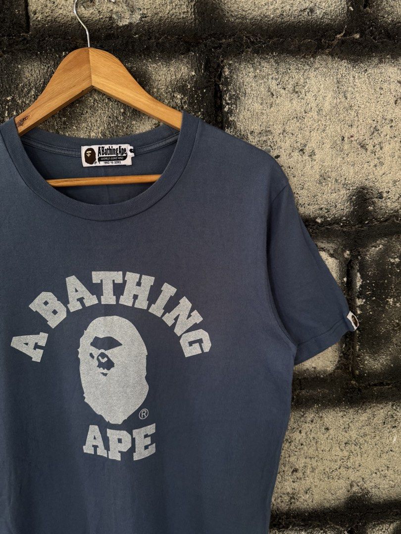 Bape College T shirt (Category: Tshirts & Polo Shirts ) located in Villaverde. Submitted by aisonvi_97_101 (Listing ID 1460163101, Image 2). Description: Wts Bape Size Large on Tag W 19 Inch L 27 Inch Good Condition Issue Issue: Minimal Stains Only 1199 + Sf.