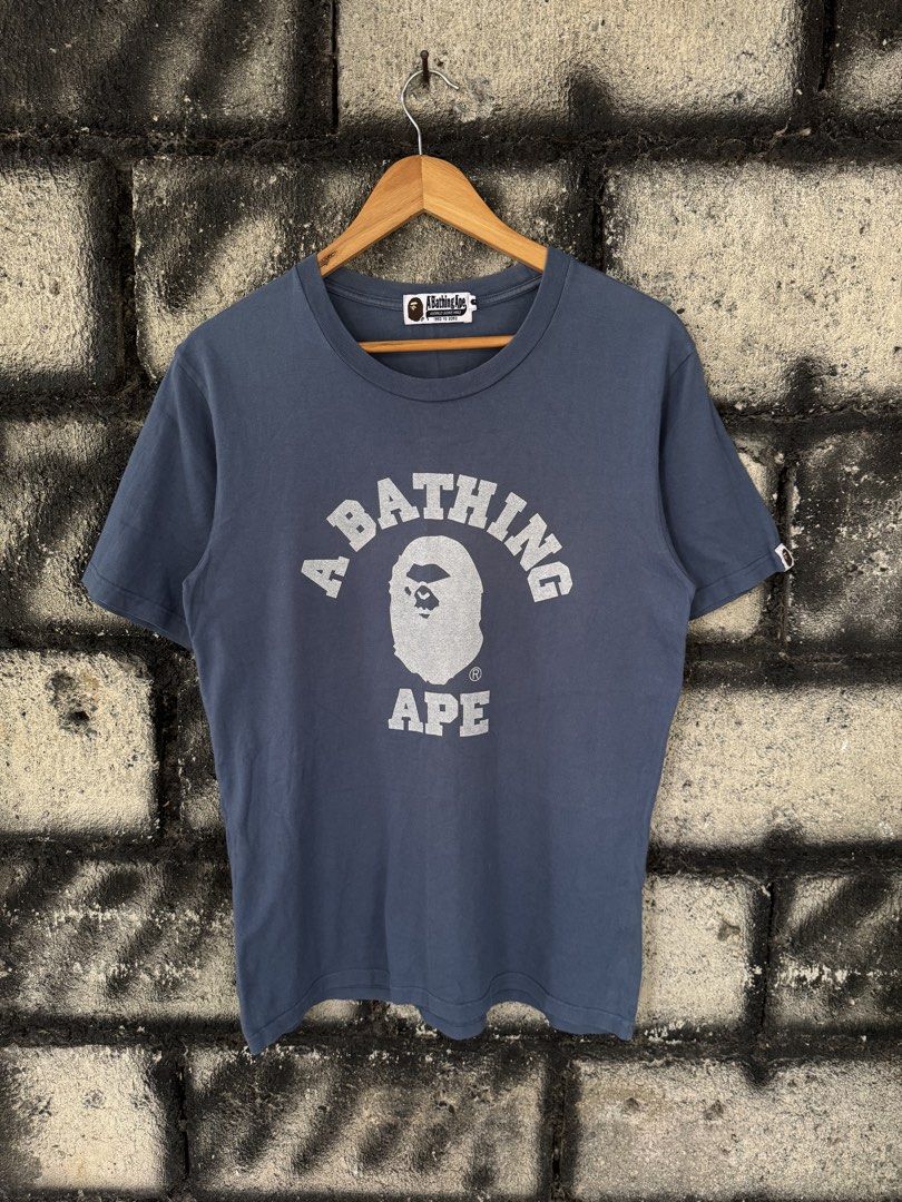 Bape College T shirt (Category: Tshirts & Polo Shirts ) located in Villaverde. Submitted by aisonvi_97_101 (Listing ID 1460163101, Image 1). Description: Wts Bape Size Large on Tag W 19 Inch L 27 Inch Good Condition Issue Issue: Minimal Stains Only 1199 + Sf.