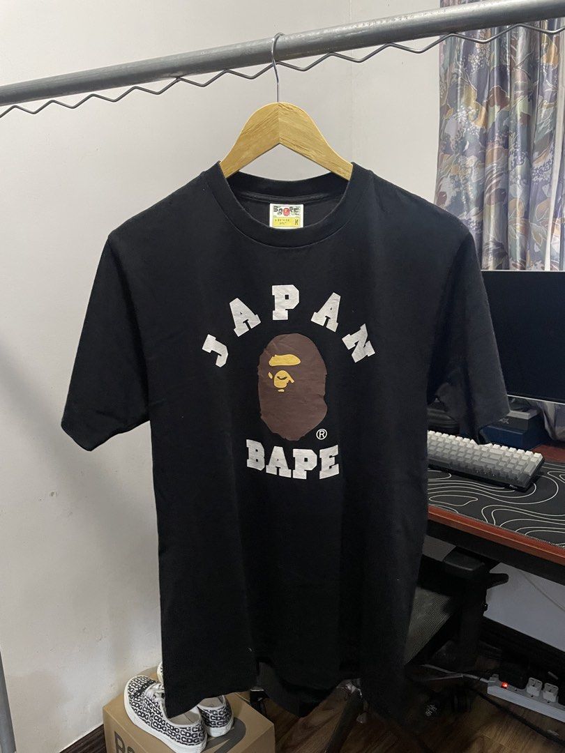 Bape College Tee Japan Exclusive (Category: Tshirts & Polo Shirts ) located in Manila. Submitted by kabloh (Listing ID 1460135732, Image 1). Description: Medium Color rate: 9.5/10 No issues Authentic Not thrifted Negotiable.