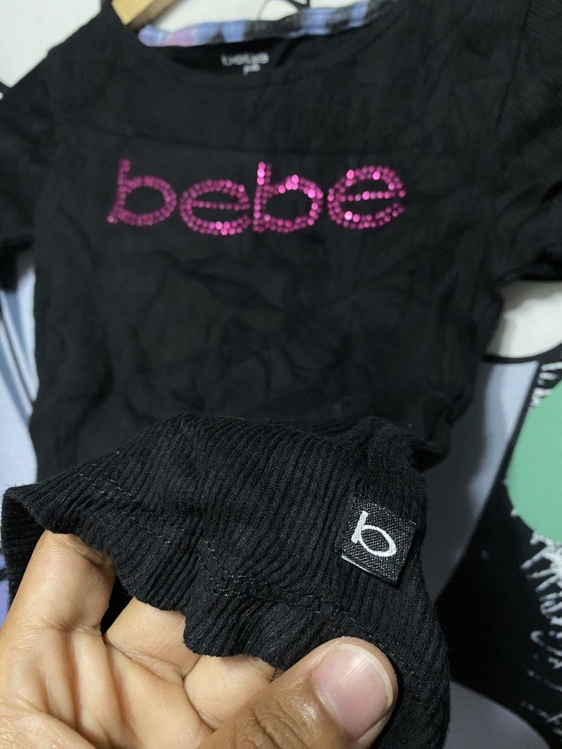 Bebe y2k (Category: Longsleeves) located in Tabaco. Submitted by goodyshit.9 (Listing ID 1460188902, Image 3). Description: excellent condition color rate 9.8/10 no issue 15/16.