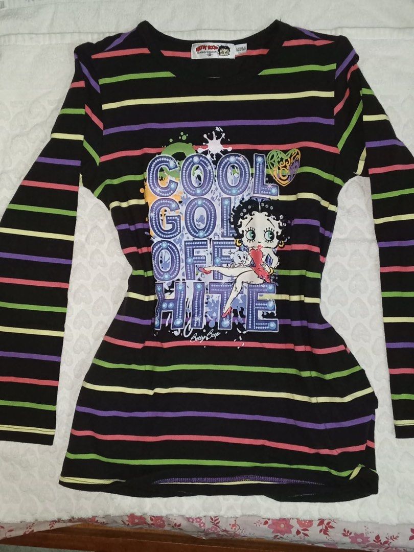 betty boop stripped long sleeve (Category: Longsleeves) located in Manila. Submitted by oddearth_bc6529 (Listing ID 1460233243, Image 1). Description: .