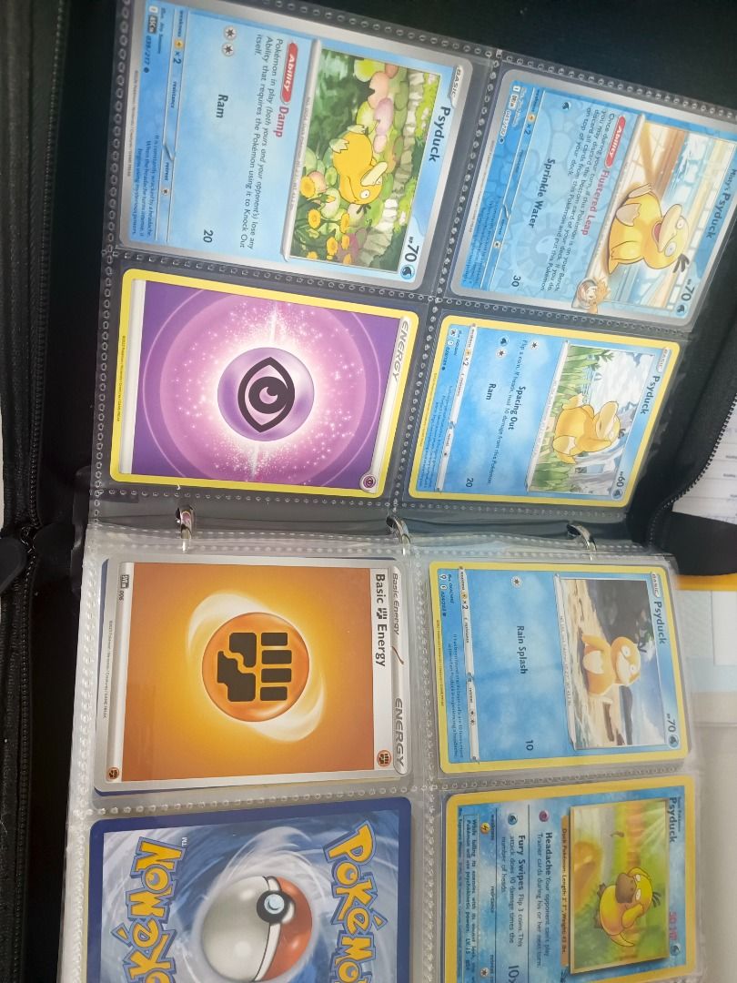 Binder with hits Pokemon, One Piece, MLBB (Category: Comics & Manga) located in Caloocan City. Submitted by tcgbyebye (Listing ID 1460170131, Image 2). Description: Kasama na ang binder with hits official cards from Pokémon, One Piece, MLBB and some etc. cards.