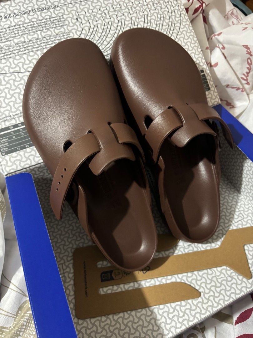 Birkenstock Boston EVA (Category: Slippers & Slides) located in Catarman. Submitted by datbiggirl (Listing ID 1460203844, Image 3). Description: Size: 41 / UK 7.5 / US 8 / 265mm REGULAR FIT Color: Roast.