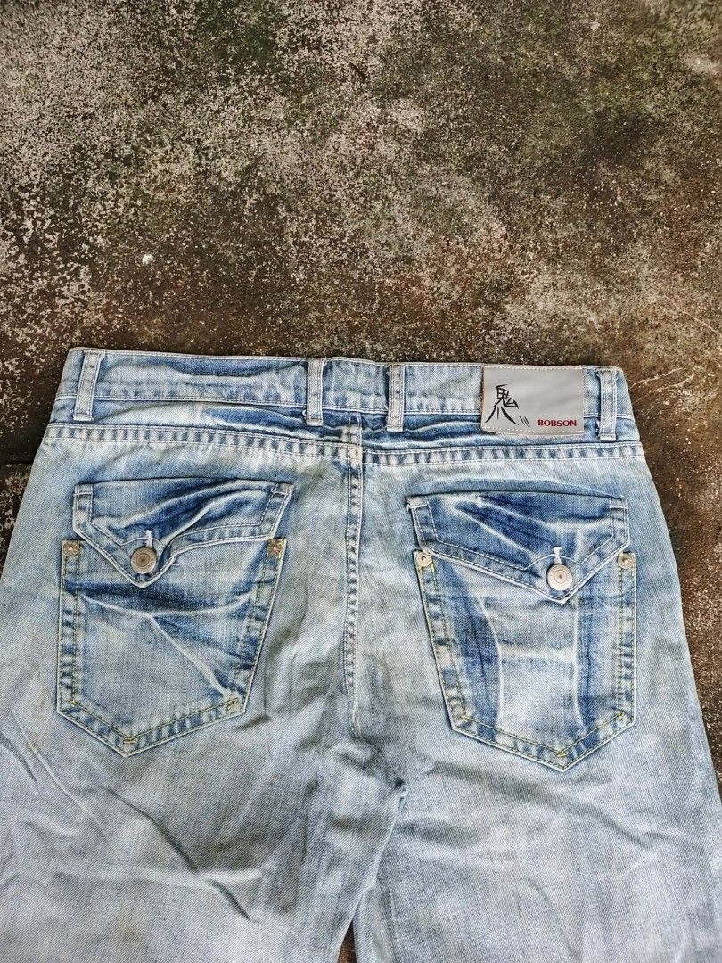 Bobson Japan Baggy Pants (Category: Jeans) located in Dipolog. Submitted by quizojojet73763 (Listing ID 1460144179, Image 2). Description: size 34 34x40 L0 9half need wash has yellow stains Good condition all buttons has Bobson solid details.