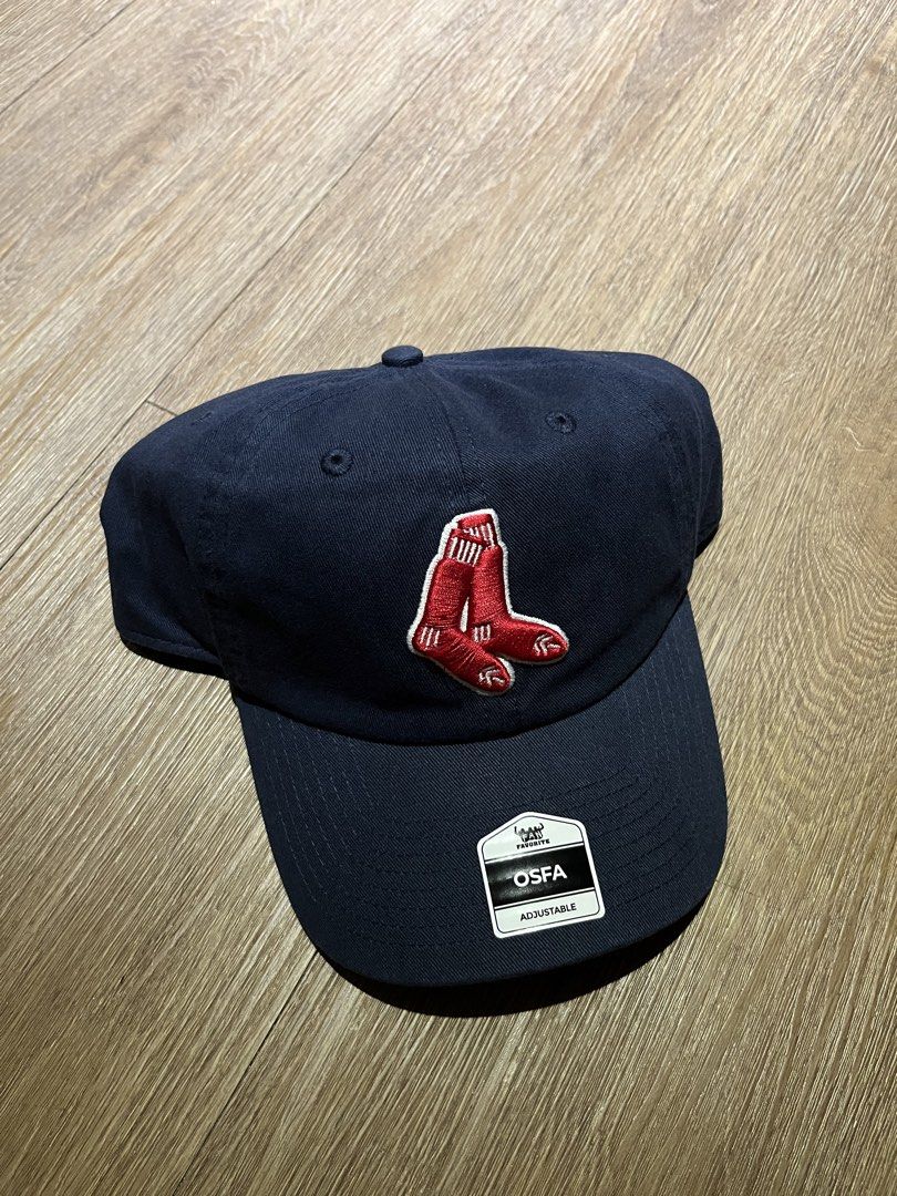Boston red sox by fan favorite (Category: Caps & Hats) located in Quezon City. Submitted by headline. (Listing ID 1460235397, Image 1). Description: BOSTON RED SOX EMBROIDERY NAVY BLUE EXCELLENT CONDITION FOR ONLY:650php +SHIPPING FEE.