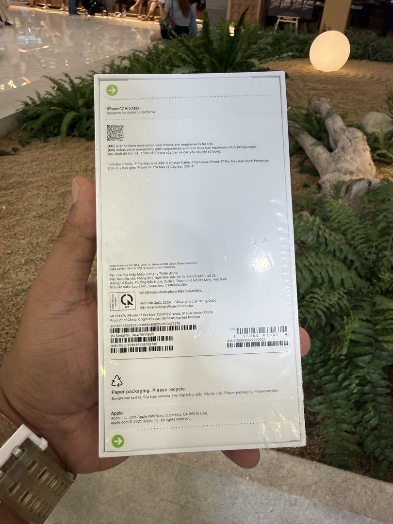 Brand New iPhone 17 Pro Max 512GB - Smartlocked (Category: iPhone 17 Series) located in Bacoor. Submitted by nolram1925 (Listing ID 1451811184, Image 2). Description: FOR SALE or SWAP IPHONE 17 PRO MAX 512GB Cosmic Orange Smartlocked Brand New & Sealed NTC Approved Selling Price: ₱ 75,000 Open for Swap to lower unit plus cash Swapping is Higher than Selling Price Other iPhones are also Available I also Buy rush iPhone 14 to 17 Series. Pls follow 