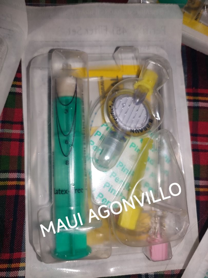 Braun Perifix 451 Filter Set and Epidural Kits (Category: Medical Supplies & Tools) located in Caloocan City. Submitted by anesinspire (Listing ID 1460259712, Image 2). Description: For sale po: B braun epidural catheter epid set Perifix 451 filter set g18 100% original 1k each 13k if take all Take all 15 Pcs, 13k na lang + 1 free portex epid cath Matagal pa po expiration Pwede din tingi below SRP Loc Caloocan.