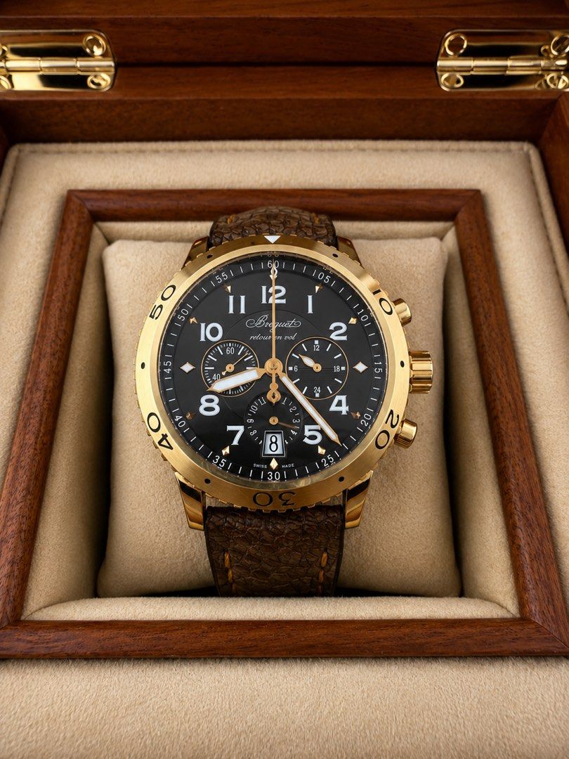 Breguet Transatlantique Type XXI Flyback Chronograph (Category: Luxury Watches) located in Manila. Submitted by mnlwatchsociety (Listing ID 1460265803, Image 3). Description: Breguet Transatlantique Type XXI Complete set box and papers 42mm Rose Gold.