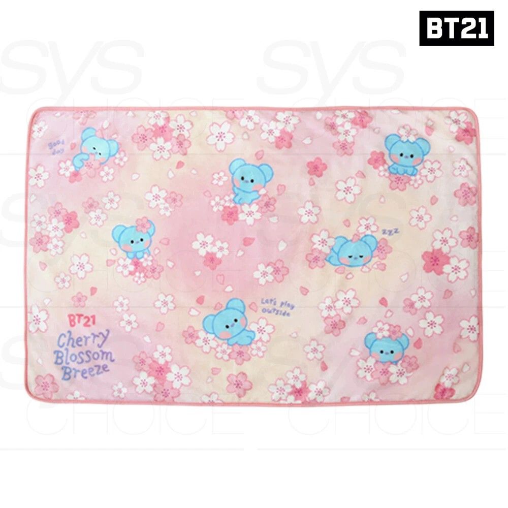 BT21 Cherry Blossoms Blanket Official (Category: Other Stationery & Craft) located in Calamba. Submitted by page_areumone1 (Listing ID 1460294387, Image 3). Description: available: tata koya cooky.
