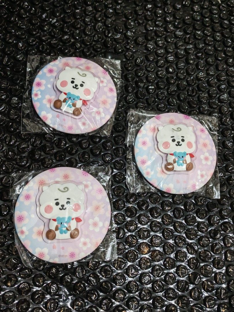 BT21 Cherry Blossoms Compact Mirror (Category: Makeup) located in Calamba. Submitted by page_areumone1 (Listing ID 1460295664, Image 3). Description: available: koya mang cooky rj chimmy tata.
