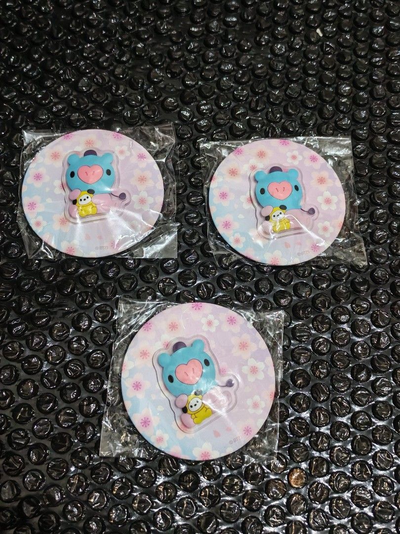BT21 Cherry Blossoms Compact Mirror (Category: Makeup) located in Calamba. Submitted by page_areumone1 (Listing ID 1460295664, Image 2). Description: available: koya mang cooky rj chimmy tata.