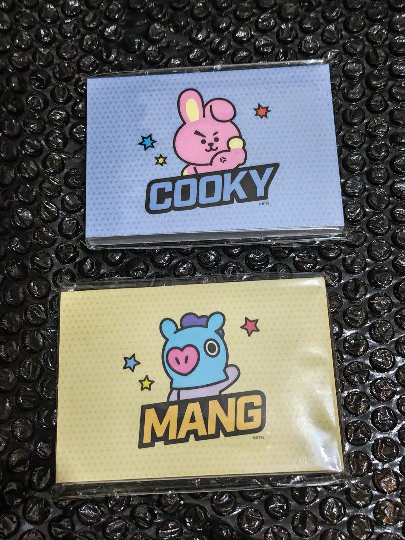 BT21 Sticky Note (Category: Stationery & School Supplies) located in Calamba. Submitted by page_areumone1 (Listing ID 1460295801, Image 1). Description: available -cooky -mang.