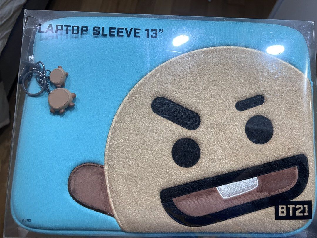 BTS BT21 13 to 15” LAPTOP SLEEVE (Category: Laptop Bags & Sleeves) located in Pasay City. Submitted by janellerae (Listing ID 1460108104, Image 2). Description: BTS BT21 LAPTOP SLEEVE ALMOST BRAND NEW IN VERY GOOD CONDITION SHOOKY WITH SHOOKY KEYCHAIN - Php 550 KOYA - Php 500 Payment via gcash Sf to be shouldered by buyer PRICE NEGOTIABLE.