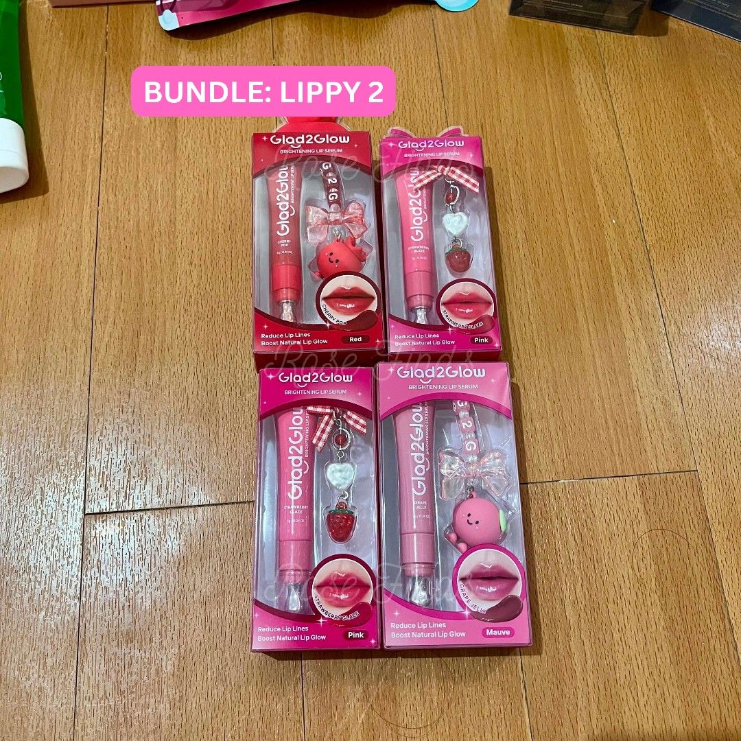 BUNDLE MAKEUP GLAD TO GLOW LIPPY (Category: Makeup) located in Butuan. Submitted by rosefinds19 (Listing ID 1460173874, Image 2). Description: 2 bundles available below srp makeups available 💯Authentic and brandnew have facebook group chat if interested to join. JUST DM.
