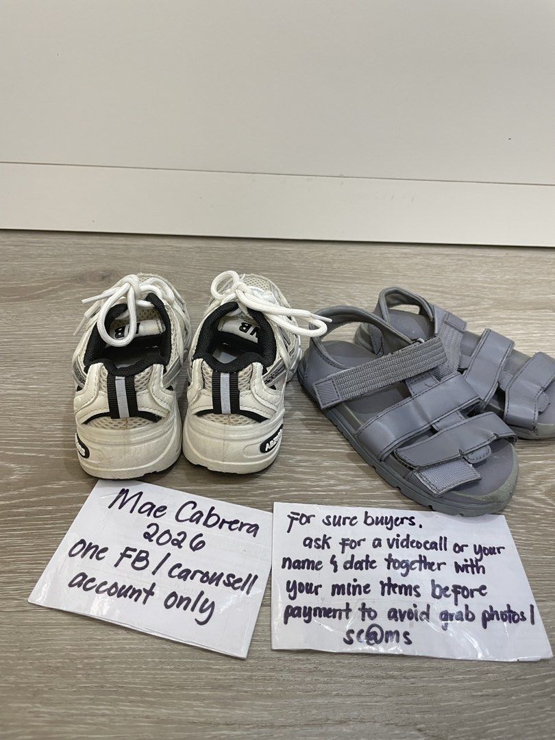 BUNDLE SHOES FOR TODDLER NB/ZARA (Category: Babies & Kids Fashion) located in Paranaque City. Submitted by maemae30 (Listing ID 1460138127, Image 3). Description: FOR SALE: Selling as bundle only NB 530 NOT 0RIG - GIFTED ITEM SIZE: 26 EURO / 15cm IN GOOD CONDITION BARELY USED ZARA BLUE SANDALS BOUGHT AT ZARA GREENBELT FOR 1k PLUS SIZE: 26 EURO / 15cm RFS: OUTGROWN SELLING AS PACK FOR ONLY: 350 PESOS LOCATION: PARANAQUE MOP:GCASH / BPI MOD: LALAMO