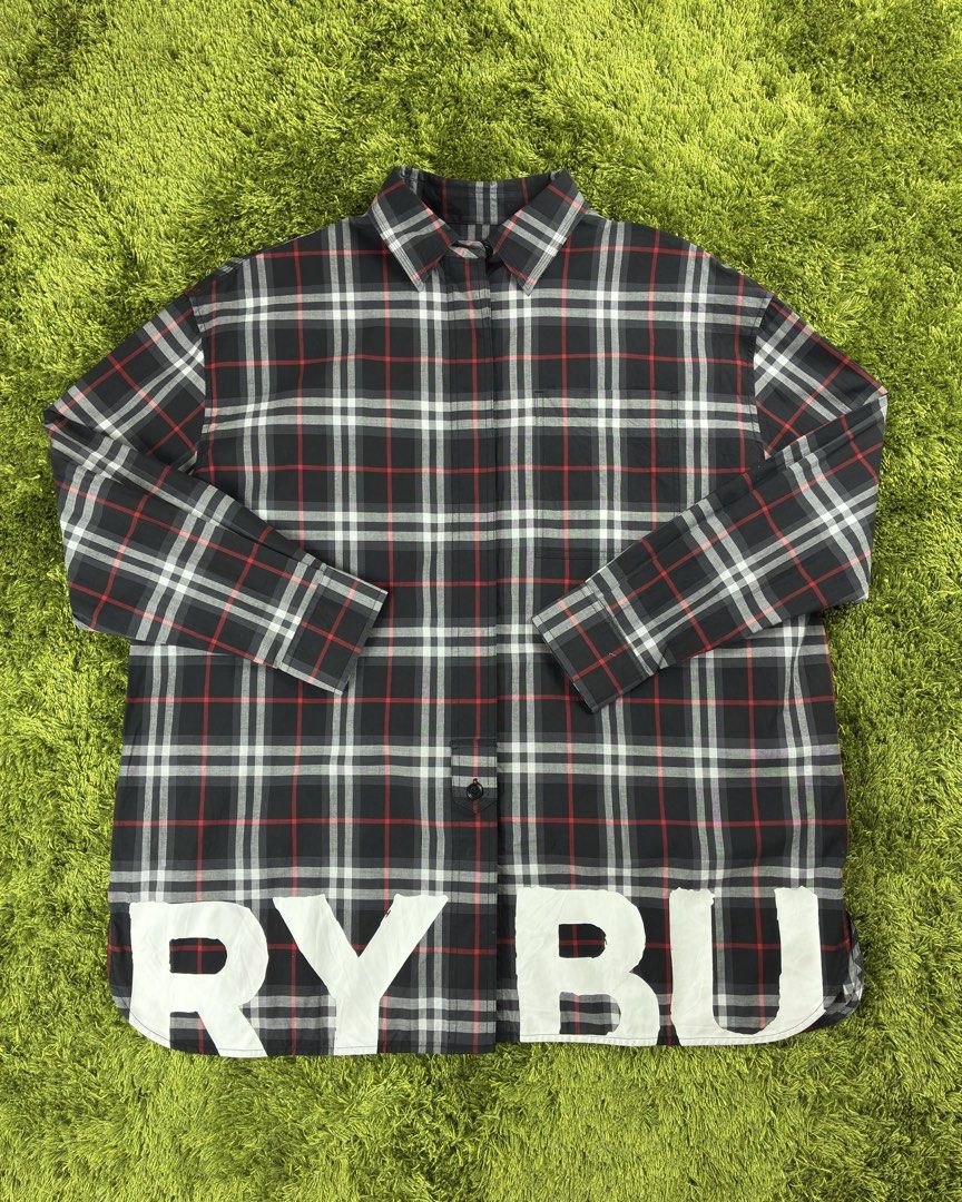 Burberry Wrap Around Logo Check L/S (Category: Formal Shirts) located in Lucena. Submitted by shopdotmane (Listing ID 1460253002, Image 1). Description: Burberry Wrap Around Logo Check L/S Large-XL Frame 25 (width) x 30 (Length) Still in great condition .
