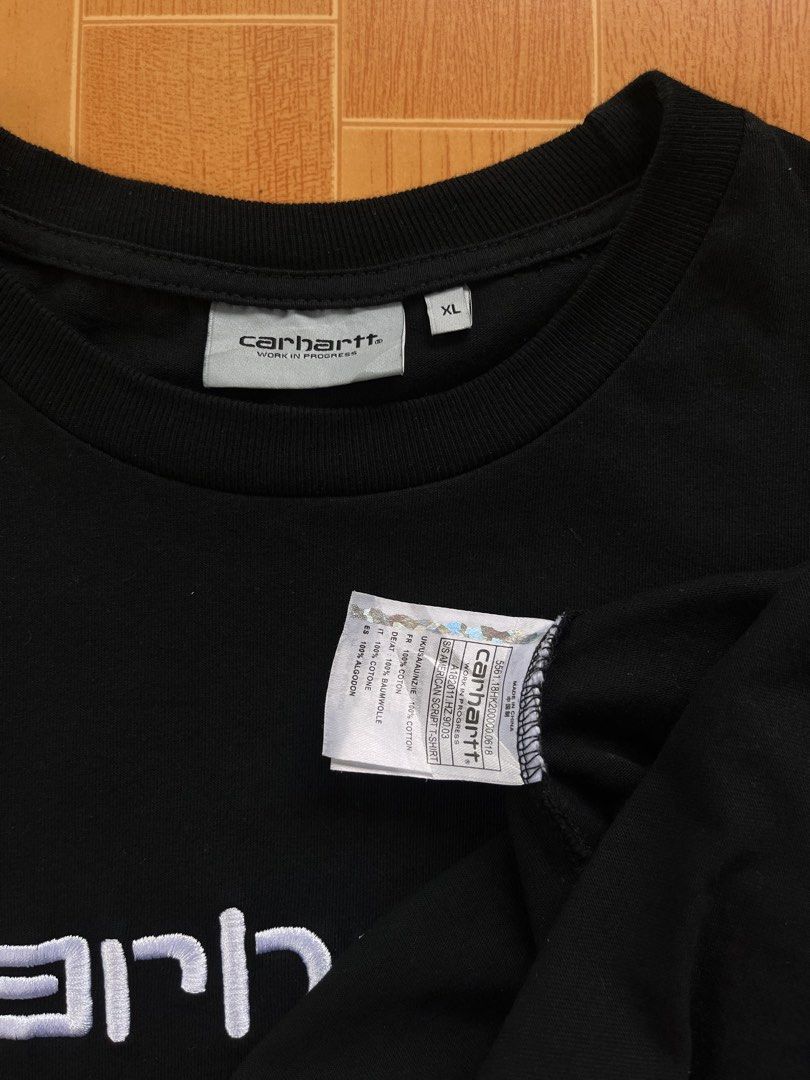 Carhartt (Category: Activewear) located in Santo Tomas. Submitted by vincezy2 (Listing ID 1460299721, Image 3). Description: Carhartt Embrued script Size XL on tag Asnew condition Color rate: 10/10 Dimes: 22.5x31 No issues..