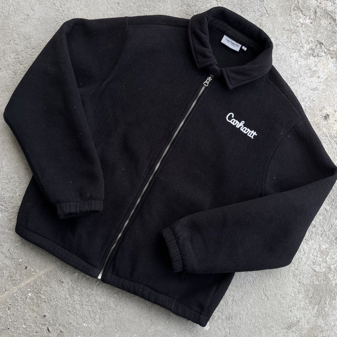 Carhartt WIP Dennis Fleece Jacket (Category: Coats, Jackets and Outerwear) located in Bulacan. Submitted by justcallmesheen (Listing ID 1460147504, Image 1). Description: Want to sell Carhartt WIP Dennis Fleece Jacket Size:M on Tag W:23 L:25 No issue .