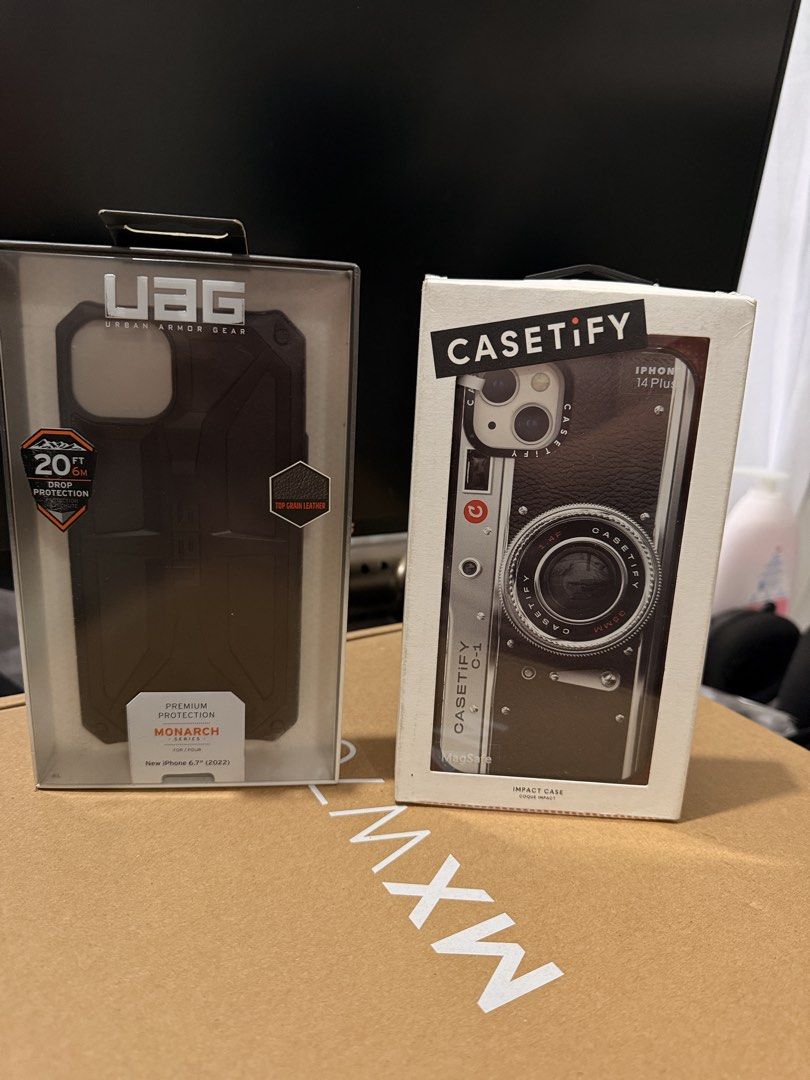 Casetify and UAG for iphone 14/15 Plus (Category: Cases & Sleeves) located in Manila. Submitted by emenel (Listing ID 1460125088, Image 2). Description: Get both for for 2,500. If isa lang, 1,500 each. Both bnew and original. .