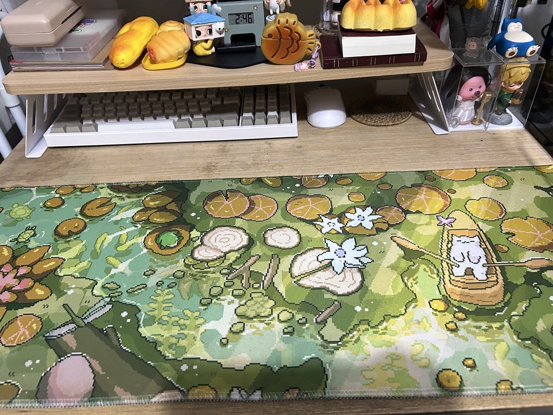 Cat Pond Pixel art Mousepad (Category: Mouse & Mousepads) located in Malabon City. Submitted by cshelvesncloset (Listing ID 1460148661, Image 1). Description: - MD Mousepad - 80x30 cm - 4mm thick - water resistant SRP: 440PHP mop: gcash or maribank .