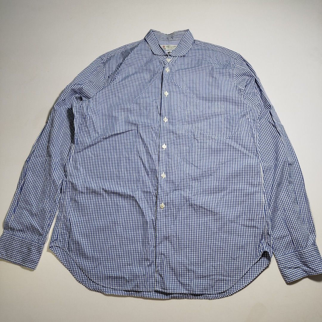 CDG JUNYA WATANABE x TURNBULL & ASSEL (Category: Tshirts & Polo Shirts ) located in Manila. Submitted by mnlhappybattle (Listing ID 1460199316, Image 1). Description: CDG JUNYA WATANABE x TURNBULL & ASSEL Good Condition Tagged size : LARGE Dimensions CHEST - 23” LENGTH - 31.5” SHOULDERS - 18” SLEEVE - 26.5”.