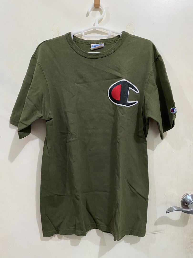 Champion Olive Green T-Shirt (Category: Tshirts & Polo Shirts ) located in Taguig. Submitted by maly01_ (Listing ID 1460209320, Image 1). Description: - authentic dm for inquiries :).