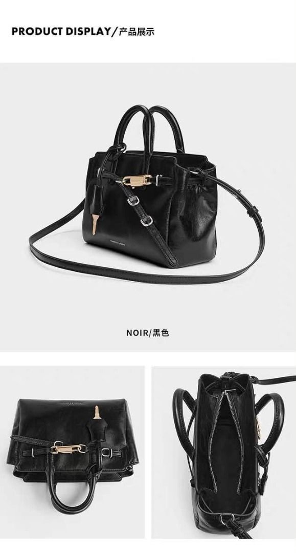 Charles & Keith Mini Delfina Belted Tote Bag (Category: Cross-body Bags) located in Quezon City. Submitted by makescentsmnl (Listing ID 1460267629, Image 3). Description: Charles & Keith Mini Delfina Belted Tote Bag ORIG MALL PULLOUT Size:13x10x5 inches With dust bag&serial number MOP ✅ GCASH ✅ BANK TRANSFER ✅ CREDIT CARD ✅ QRPH.