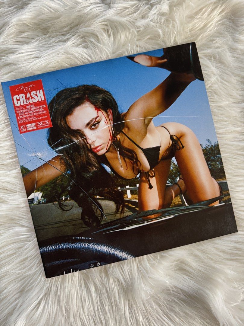 Charli XCX - Crash Vinyl Record (Category: Vinyls) located in Vigan. Submitted by versacepapi (Listing ID 1460205240, Image 2). Description: - Charli XCX Crash Album on Vinyl - Red opaque and black marbled - Unsealed, played once or twice Please see photos for the actual condition of the jacket..
