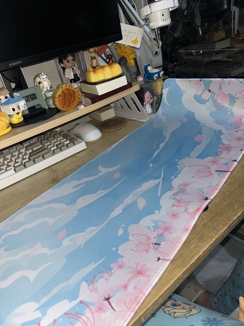 Cherry Blossom Cloud Mousepad (Category: Mouse & Mousepads) located in Malabon City. Submitted by cshelvesncloset (Listing ID 1460148663, Image 2). Description: - MD Mousepad - 80x30 cm - 4mm thick - water resistant SRP: 440PHP mop: gcash or maribank .