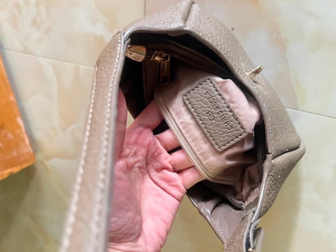 Chrisbella Gained Leather Hobo Shoulder Bag (Category: Purses & Pouches) located in Dasmarinas. Submitted by ryewithane (Listing ID 1460151687, Image 2). Description: Still in good condition, decluttering lang..
