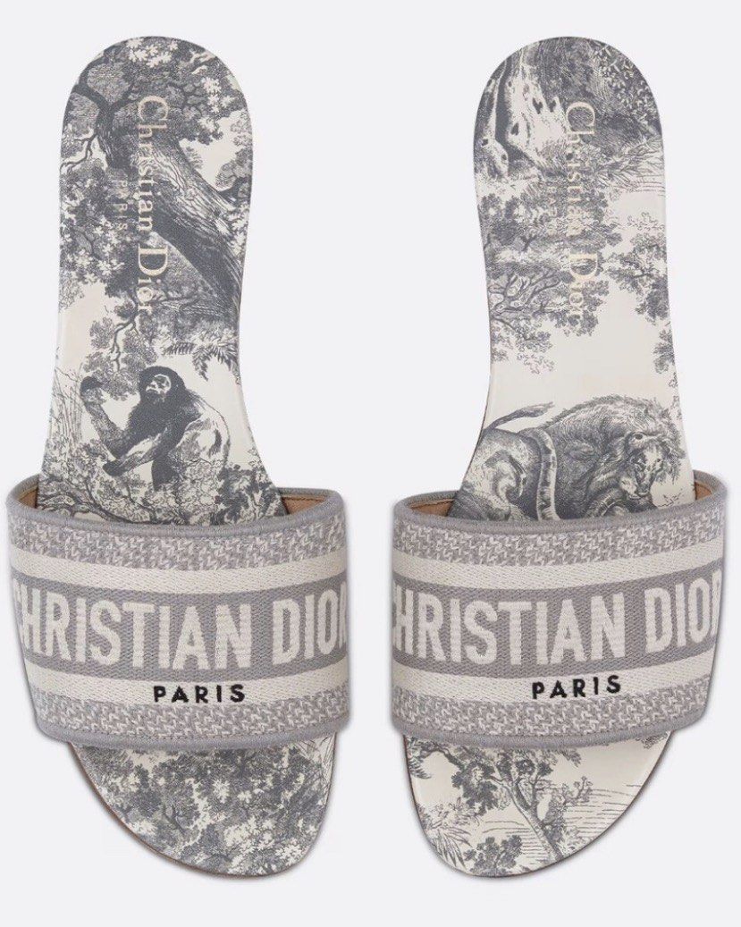 Christian Dior Dway Flats (Category: Flats & Sandals) located in Bulacan. Submitted by clothesavenue (Listing ID 1460162991, Image 1). Description: Color: Gray Toile de Jouy Size: 35 1/2 Inclusions: paperbag, dustbag Used a few times.