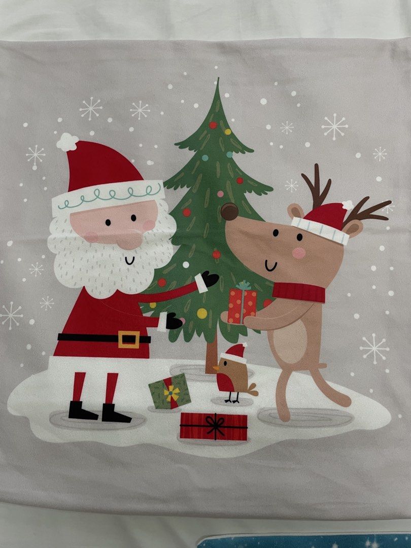 Christmas Pillow Cases bundle (Category: Cushions & Throws) located in Quezon City. Submitted by gems4sale (Listing ID 1460197769, Image 2). Description: 5pcs All brand new with cute designs perfect for Christmas and Holidays.