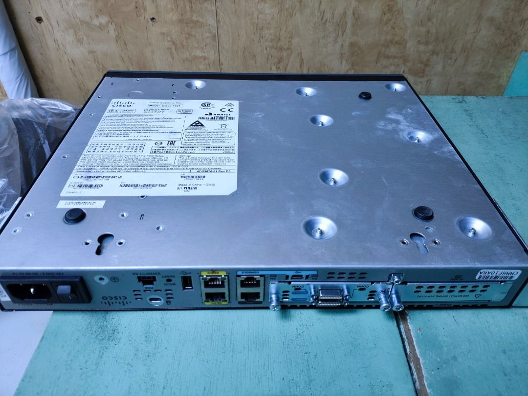 Cisco 1900 Series Router (Category: Networking) located in Caloocan City. Submitted by dianemontales (Listing ID 1460111045, Image 2). Description: - Cisco 1900 Series Router - Tested and working - Ready for deployment - Includes power cable - Great for network setups.