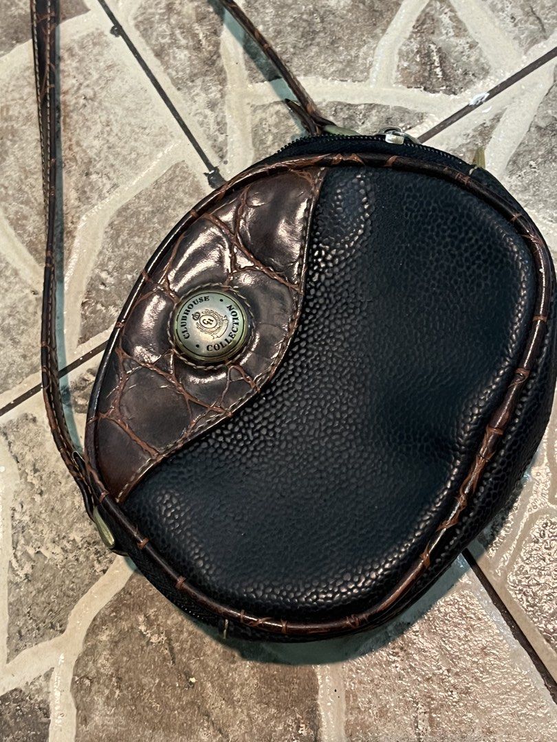 ClubHouse Collection (Category: Luxury Bags & Wallets) located in Manila. Submitted by mishichi (Listing ID 1460234774, Image 2). Description: vintage mixed-texture leather crossbody bag.