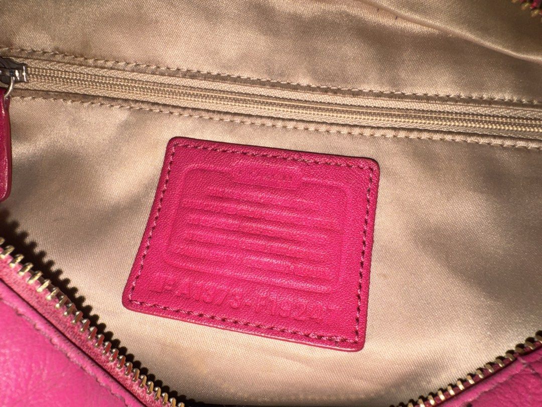 Coach Ashley Convertible in Hot Pink (Category: Shoulder Bags) located in Quezon City. Submitted by matchaislove (Listing ID 1460234075, Image 2). Description: - check photos to see flaws - dm for more pics - AS IS, NO RETURN NO REFUND NO EXCHANGE.